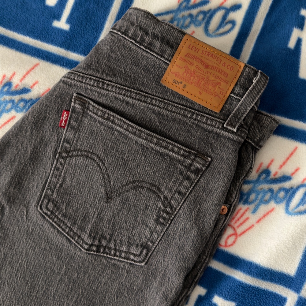 Levi's 501 premium gray denim jeans size 29